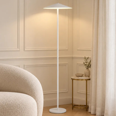 Lámpara De Pie Umbra Blanco Led: Iluminación De Diseño Blanco