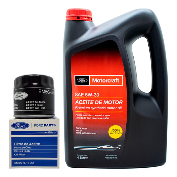 Kit Aceite Sinté. Motorcraft 5w30 + Filtro Aceite Ford Focus