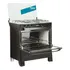 Cocina Tem Mastercook glp color negro con puerta con visor