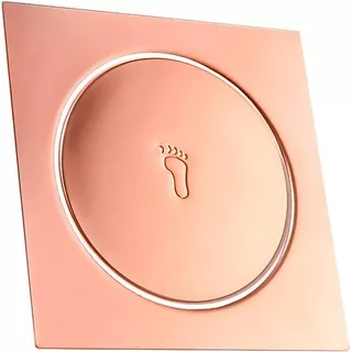 Ralo Click Up Rosé Gold Inteligente Banheiro 15x15cm Inox