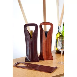 Presenteie Com Estilo - Bolsa Wine Bag Porta Vinho Couro