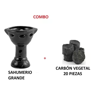 Combo Sahumerio Gde (1) + Carbon (20 Piezas)