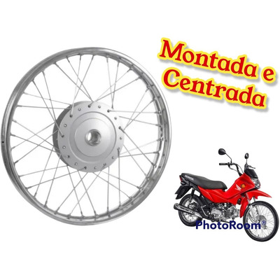 Roda Dianteira Completa Aro/cubo/raio Montada Pop 100/110i