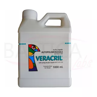 Monómero Acrílico X 1l Autocurado Veracril Mecánica Dental 