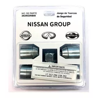 Tuercas De Seguridad Antirrobo Para Llantas Nissan