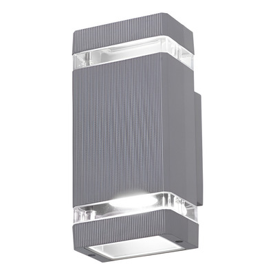 Aplique Exterior Toledo-2 2xgu10 Gris Bidireccional - Gris