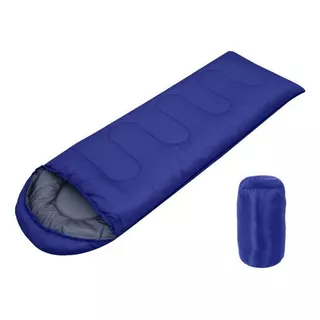 Saco De Dormir De Camping Ligero Para Interior Y Exterior Color Azul Marino