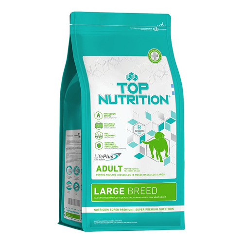 Alimento Top Nutrition Super Premium para perro adulto de raza grande sabor mix en bolsa de 15 kg