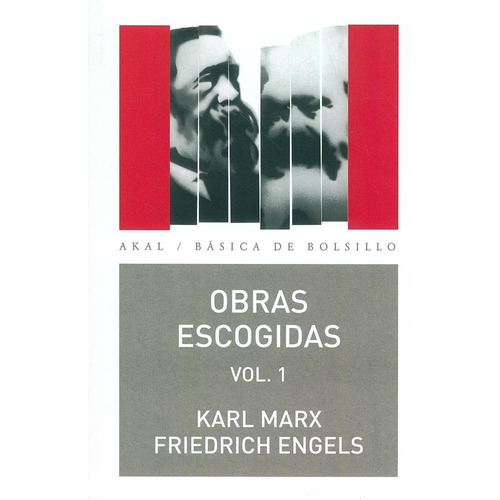 OBRAS ESCOGIDAS MARX-ENGELS 1, de Marx / Engels. Editorial Ediciones Akal, tapa pasta blanda en español, 2011