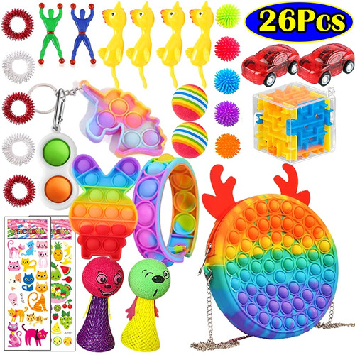 6 Kit Popit Monederos Al Por Mayor Pop It Toy Autistic 