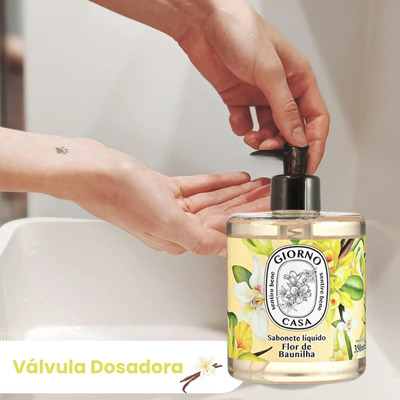 Sabonete Líquido Giorno Para Mãos Flor De Baunilha 350ml