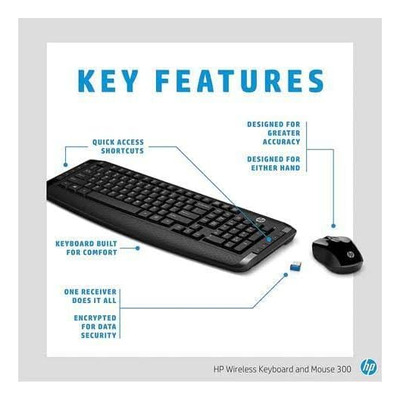 Teclado Y Ratón De Escritorio Clásico Hp Inalámbricos