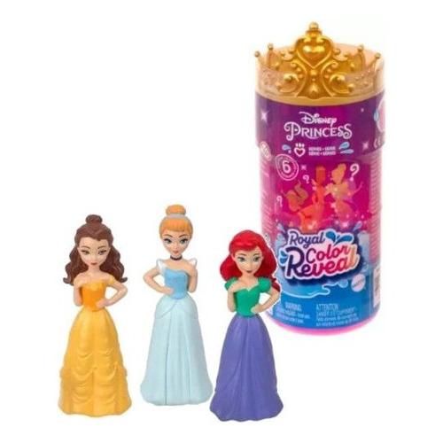Disney Princess - Royal Color Reveal - 6 Sorpresas - Mattel 