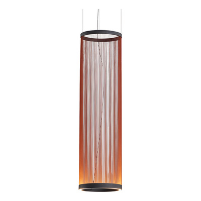 Colgante Hilo 4 Led Integrado 60w Diseño Terracota 37x110cm