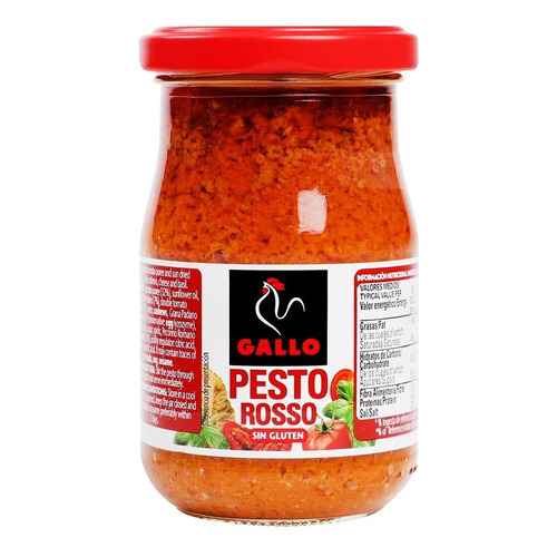 Salsa Gallo Para Pasta Pesto Rosso 190g