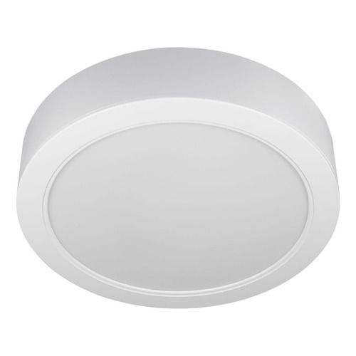 Plafón Sobrepuesto Led Studio Redondo Blanco 24w 4300k Ip54