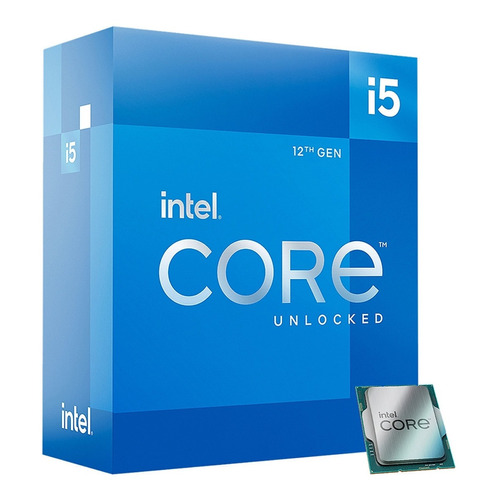 Procesador gamer Intel Core i5-12600K BX8071512600K de 10 núcleos y  4.9GHz de frecuencia con gráfica integrada