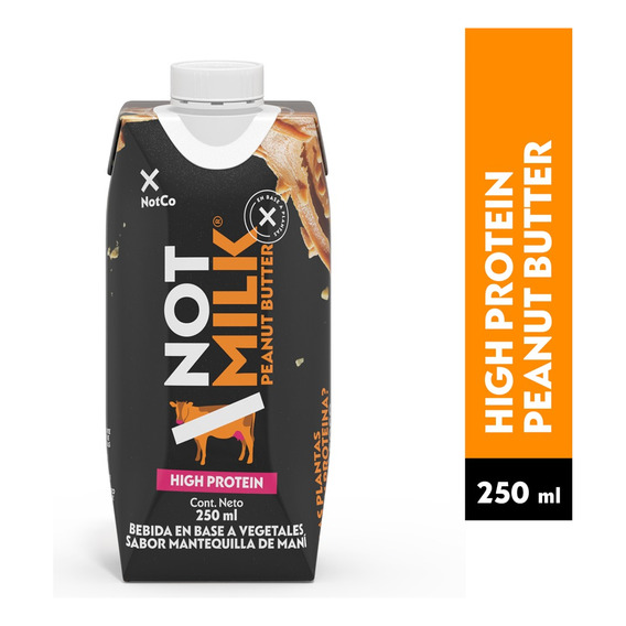 Bebida Vegetal Alta En Proteína Notmilk Peanut Butter 250 Ml