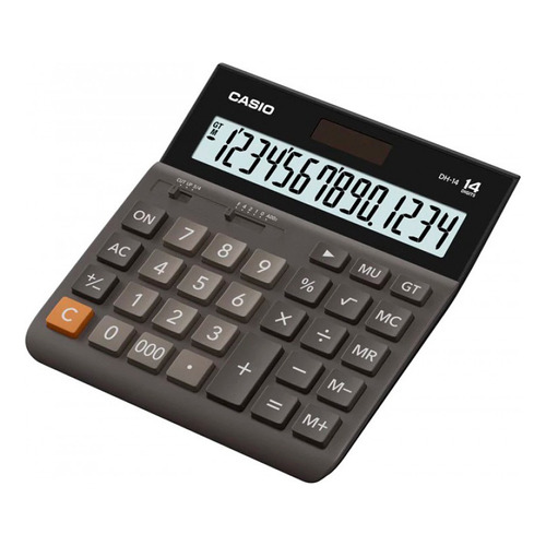 Casio Dh-14bk 14digitos Calculadora De Escritorio Dual