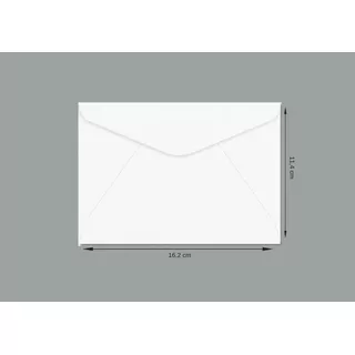 Envelope Carta Branco Sem Cep 11,4 X 16,2 Cm Cof010 1000 Uni