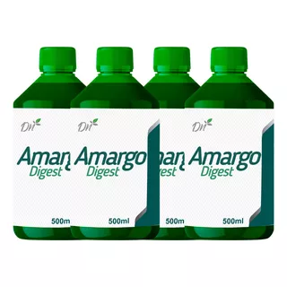 Kit 4x Amargo Digest 100% Natural 500ml - Linha Premium