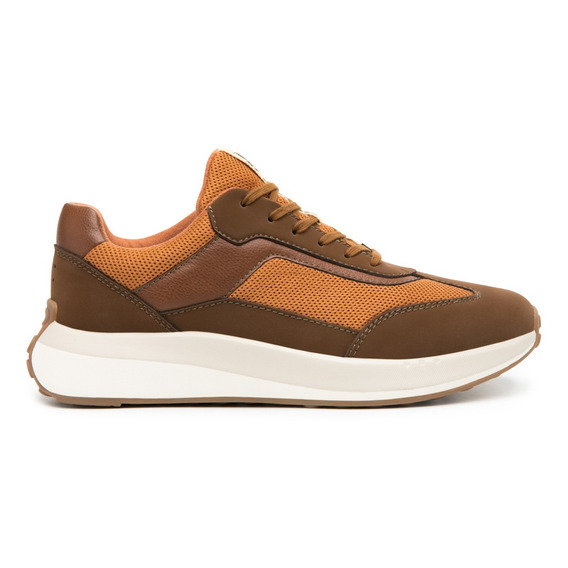 Sneaker Flexi Para Hombre Estilo 413902 Tabaco