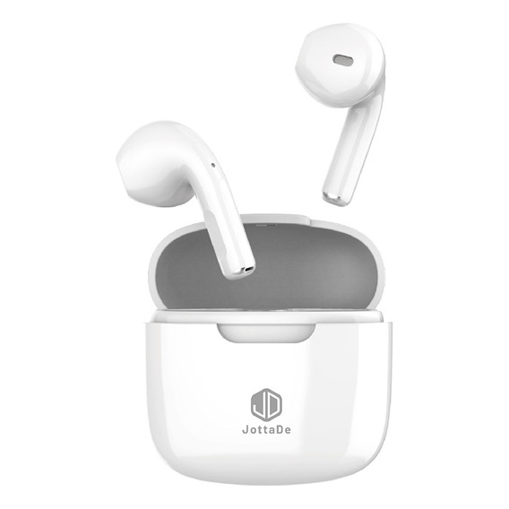 Auriculares Inalámbricos Jd Air Free In Ear Bluetooth Manos Libres Táctil Color Blanco