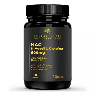 Nac (n-acetil L-cisteína) 600mg Vegan 60 Cáps Therapeutica