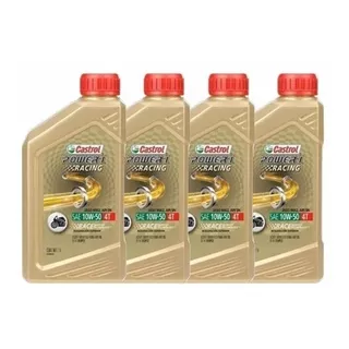 Aceite Castrol Power 1 10w50 100% Sintetico  Moto X 4 Litros