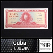 Cuba - 3 Pesos - Año 1988 - P #107- Che Guevara En Centro