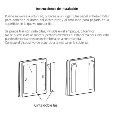Tecla Kinetic Pulsador Blanco 3 Canales Radiofrecuencia Mc
