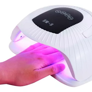 Lámpara Profesional Para Uñas Bm8 Táctil 200w 