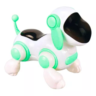 Cachorro Robô Face Digital E Brinquedo Estímulos Sensoriais Cor Verde