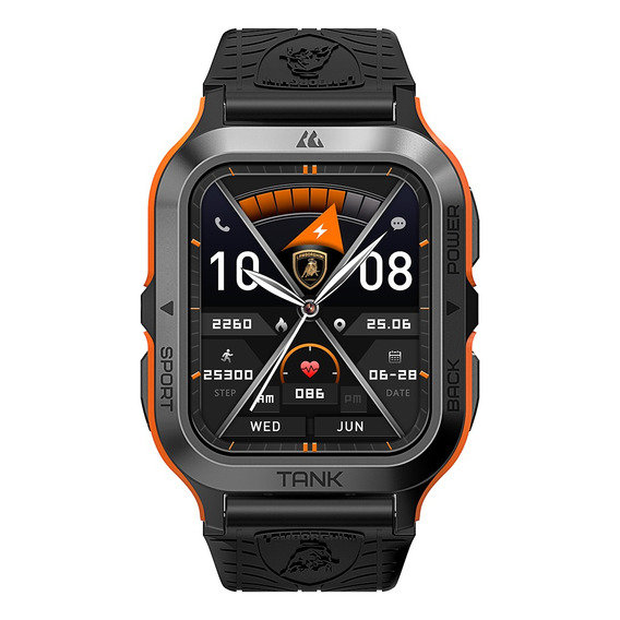 Smart Watch Lamborghini Lb-sw Q4 Nero pantalla super HD cuerpo de metal resistente al agua