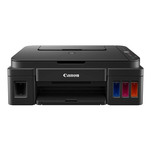 Impresora a color multifunción Canon Pixma G2110 negra 220V