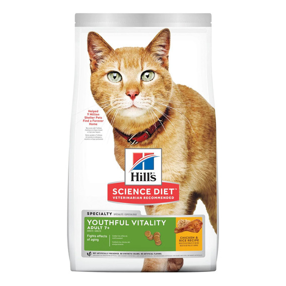 Alimento para gato Hill's Science Diet adulto +7 de 1.4kg