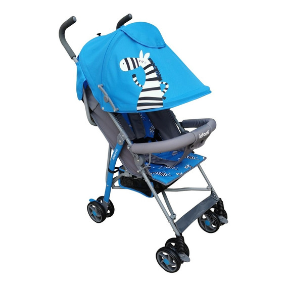 Carriola Bastón Para Bebé Azul Zebra Infanti