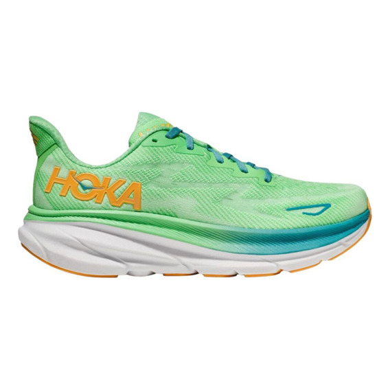 Tenis Running Hoka Clifton 9 Verde Hombre 1127895zlgl