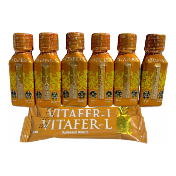 Vitafer-l Orginal Pack 6 Unidades 20ml + Regalos