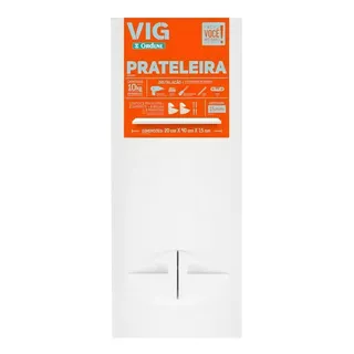 Prateleira Vig 40 X 20cm Branco Ordene Or72040