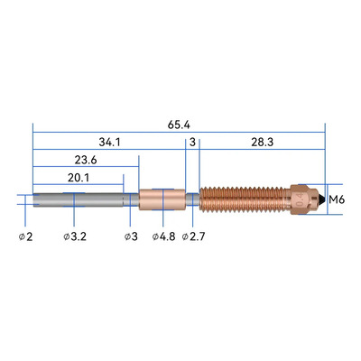 Pico Nozzle Acero Endurec Unicorn Para K1 Max/k1c/ Ender-3v3