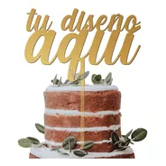 Cake Topper Adorno Personalizado Para Pastel 25cm