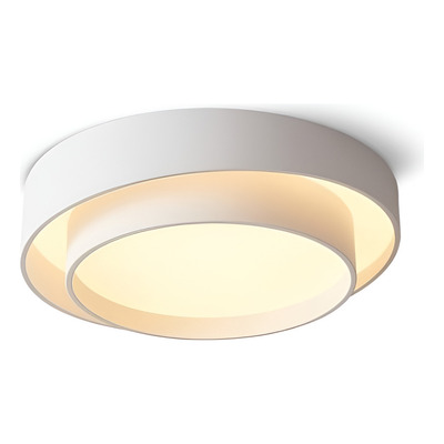 Plafon Led Salo-m Ø50cm 72w Aluminio Blanco Luz Calida