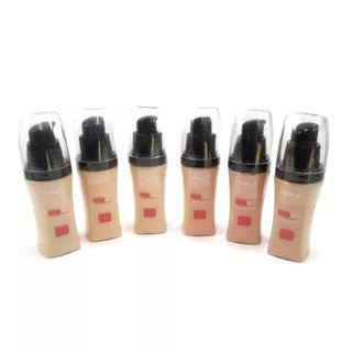 Set 6 Unidades Base Cremosa Matte Hd Foundation De Pink 21