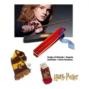 Combo Varita Hermione +bufanda Media Gryffindor Harry Potter