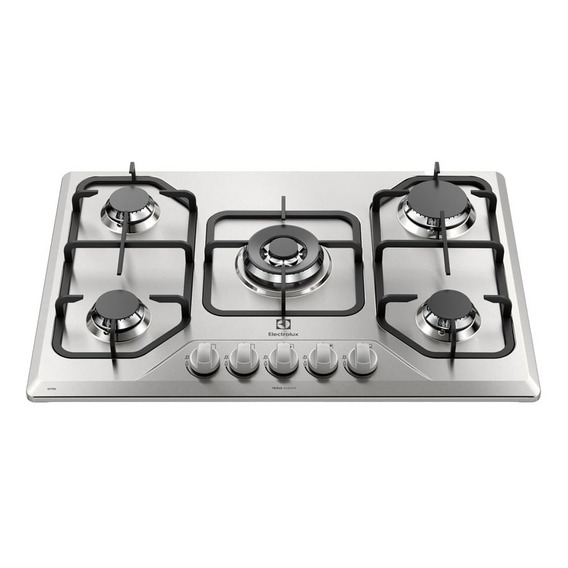 Encimera Empotrable Electrolux 5 Quemadores Etgz30t0epui Color Plateado Tipo de conexión Multigas