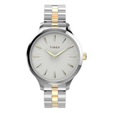 Reloj Tymex Peyton Para Mujer Plateado Con Dorado Tw2v06500