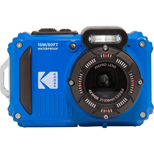 Cámara Kodak Wifi resistente al agua FullHD de 16 MP Pixpro Wpz2, color azul