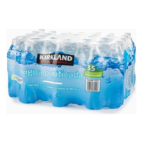 Agua Purificada 35 Botellas De 500 Ml Kirkland Signature 