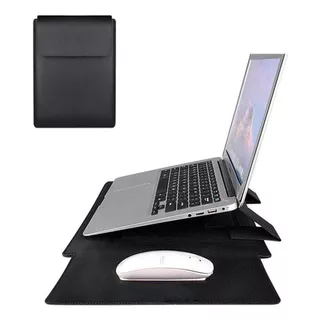 Capa Case Sleeve Em Couro Para Notebook E Macbook 13 A 15.4'